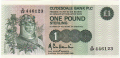 Clydesdale Bank Plc From 1982 1 Pound, 25.11.1985